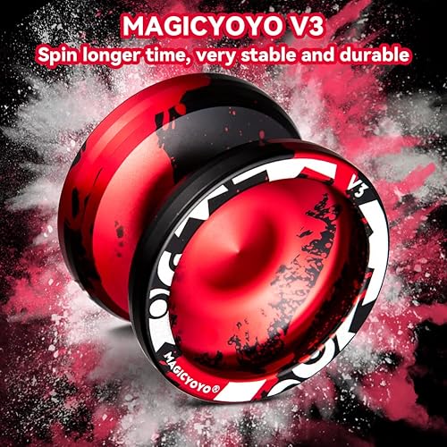 Miniatura 99 de MAGICYOYO Yoyos responsivos para niños principiantes, paquete de 2 Pro Yoyo, Yo Yo V3 de metal de doble función, yoyos de plástico K1 Plus con 12