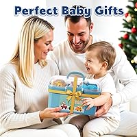 Vista 2 de Juguetes de coche de animales para niños de 1 año: Mini camiones con tapete de juego/caja de almacenamiento para niños pequeños de 1 a 2 años