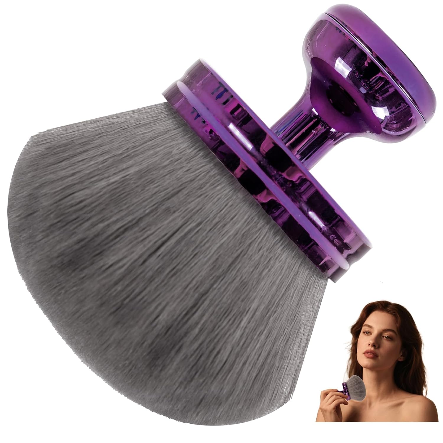 Blend and Blur Body Kabuki Brush: 2025 75mm Self Tanner Brush for Body Makeup & Foundation – Blending Applicator for Self Tanning, Leg Makeup & Bronzer Blend – Durable Soft Bristles