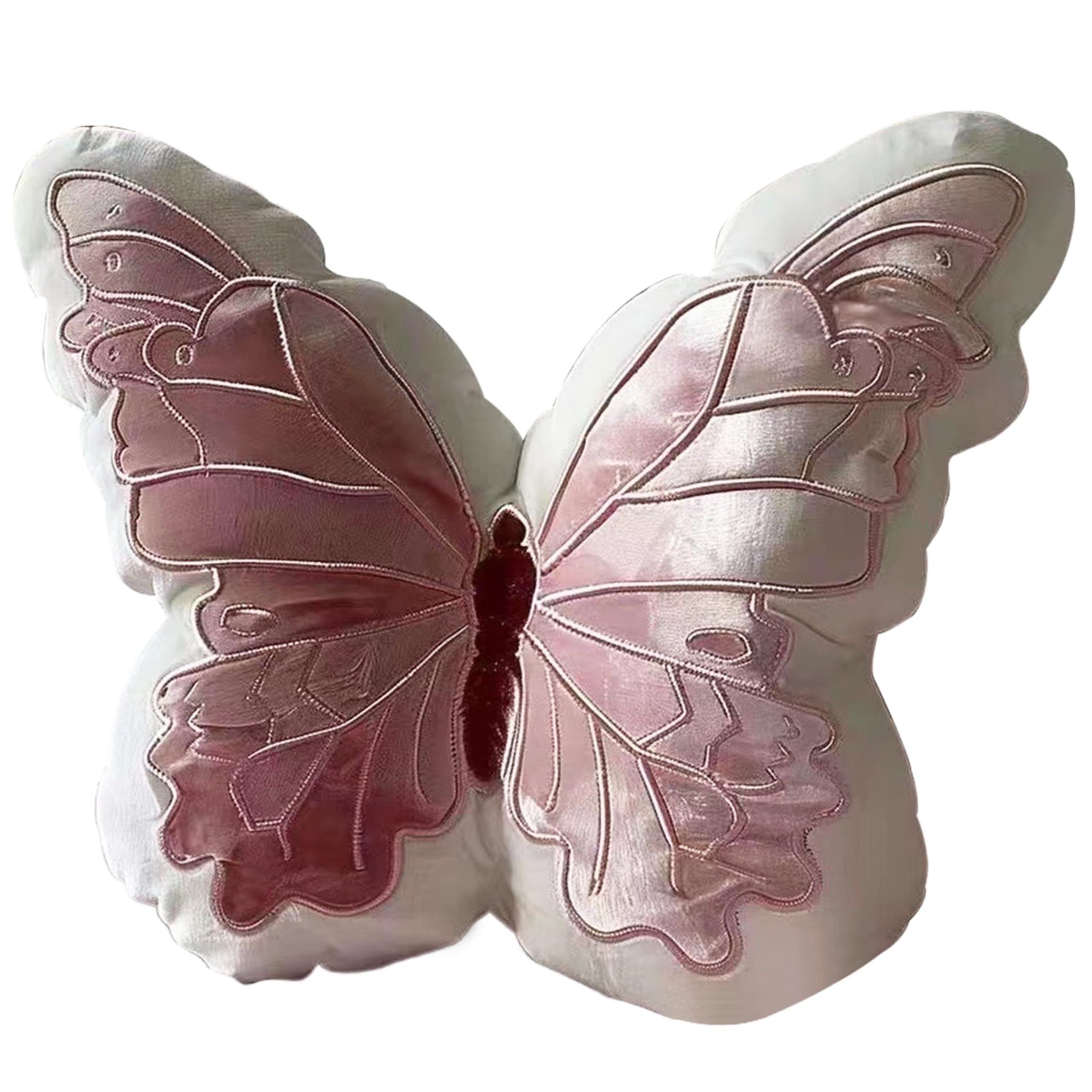 Coussin papillon 3D pour fauteuil de bureau et decoration de cafe bucolique