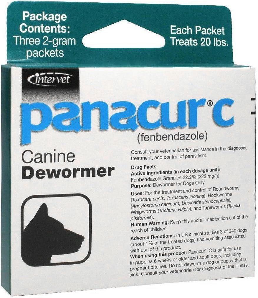 Amazon Com Panacur C 10 20 Lbs 2 Gm Pet Supplies