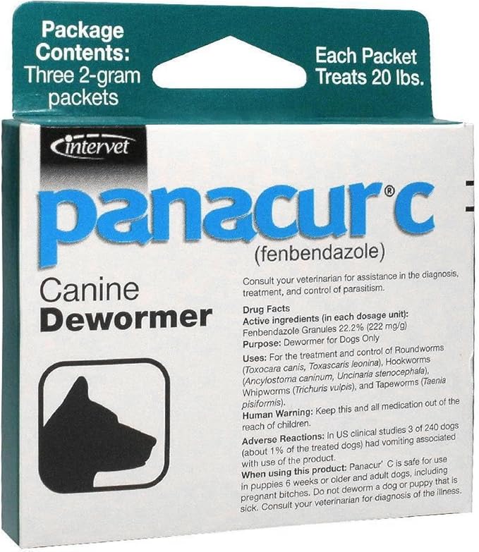 Amazon Com Panacur C 10 20 Lbs 2 Gm Pet Supplies