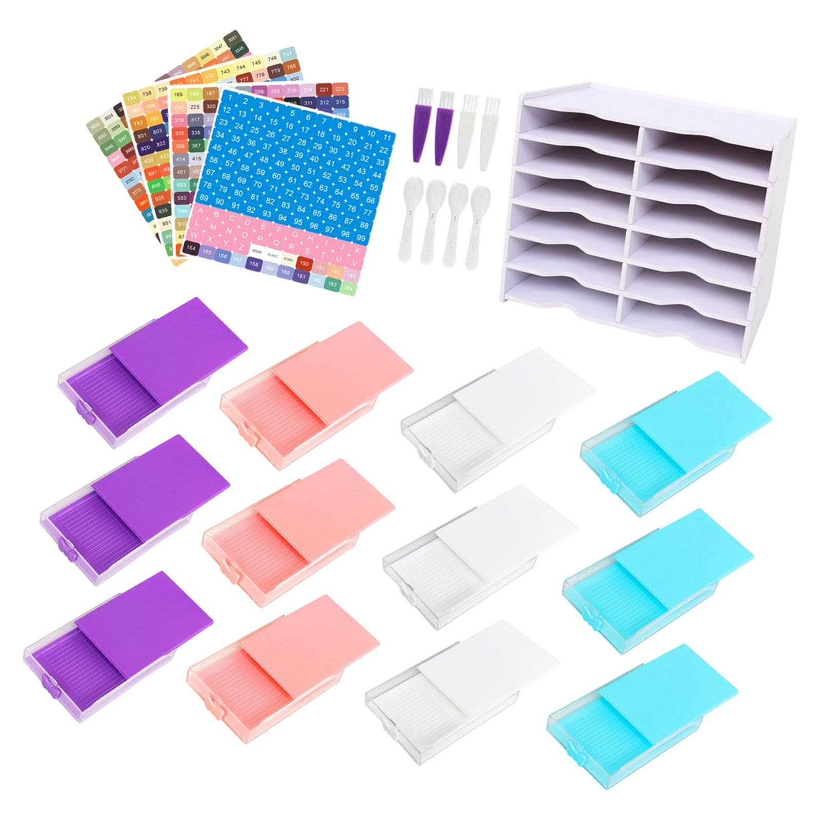 Xjdzineq Painting Tool Storage Drawer with Beads Sorting Tray Space Saving Beading Craft Tool Organiser for Enthusiasts Beginner Beginner