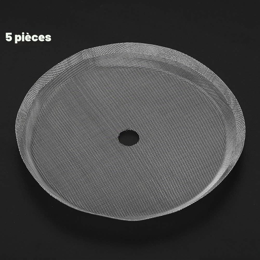 Filtre Cafetière À Piston, filtre de remplacement de presse française, Lot de 5 filtres à mailles réutilisables filtres de rechange en acier inoxydable 80 mesh pour cafetière à piston 350 ml