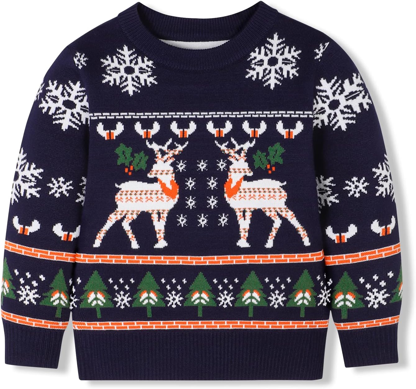 Toddle Baby Girl Boy Christmas Outfit Baby Girl Boy Christmas Sweater Sweatshirt Warm Crewneck Winter Clothes - Image 2