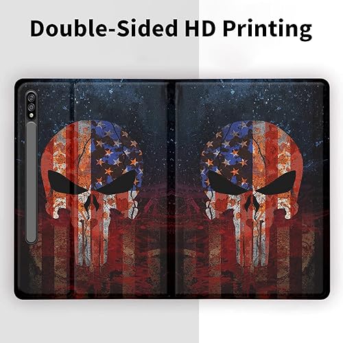 Miniatura 7 de Funda para Samsung Galaxy Tab S8 Plus 2022Tab S7 FE 5G 2021Tab S7 Plus 2020 Tablet de 12.4 pulgadas, soporte multiángulo de piel sintética suave con