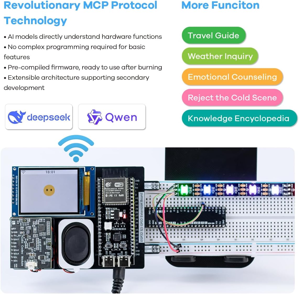 LAFVIN ESP32-S3 AIoT Starter Kit with AI Interaction and IoT Projects Tutorial, Compatible with Arduino IDE