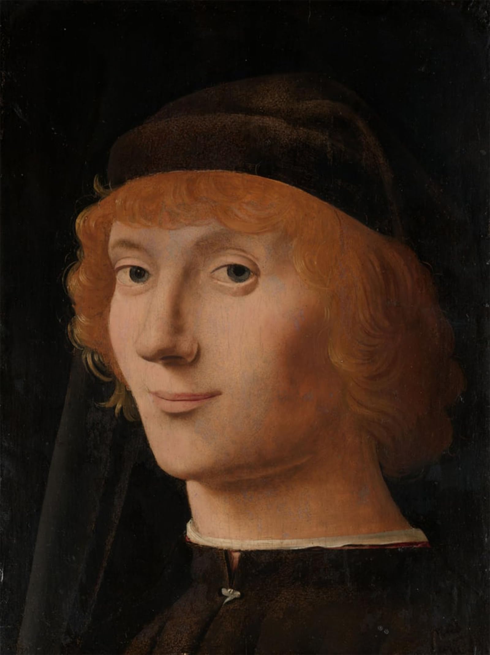 POSTERIIk Famous Print Pop Art Wall Art Graffiti Portrait of a Young Man by Antonello Da Messina Art Prints for Home Decor 60x90cm