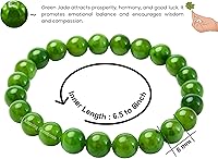 Vista 80 de Amazing Gemstone Pulsera de cristal para mujeres y hombres, pulsera de cristal curativo de protección, pulsera elástica con cuentas de piedras