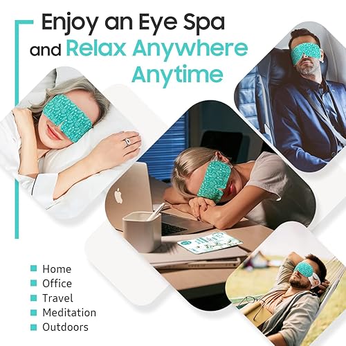 Miniatura 6 de Steam Eye Mask, 20 Packs Heated Eye Mask Warm Compress for Eyes, Disposable Self Heating Eye Mask for Sleep, Spa, Travel Essentials & Relaxation