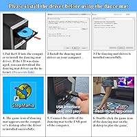 Vista 3 de OSTENT USB Non-Slip Dancing Step Dance Mat Pad Blanket for PC Laptop Computer Video Game