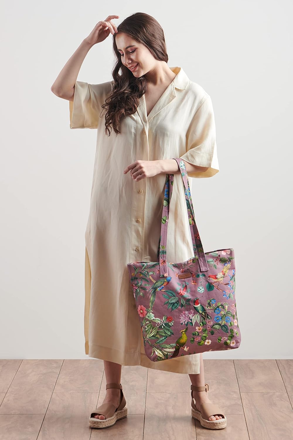 Maison d' Hermine Canvas Tote Bag for Women Cotton Canvas Reusable Shoulder Grocery Bags Handle Travel Mothers day Gifts