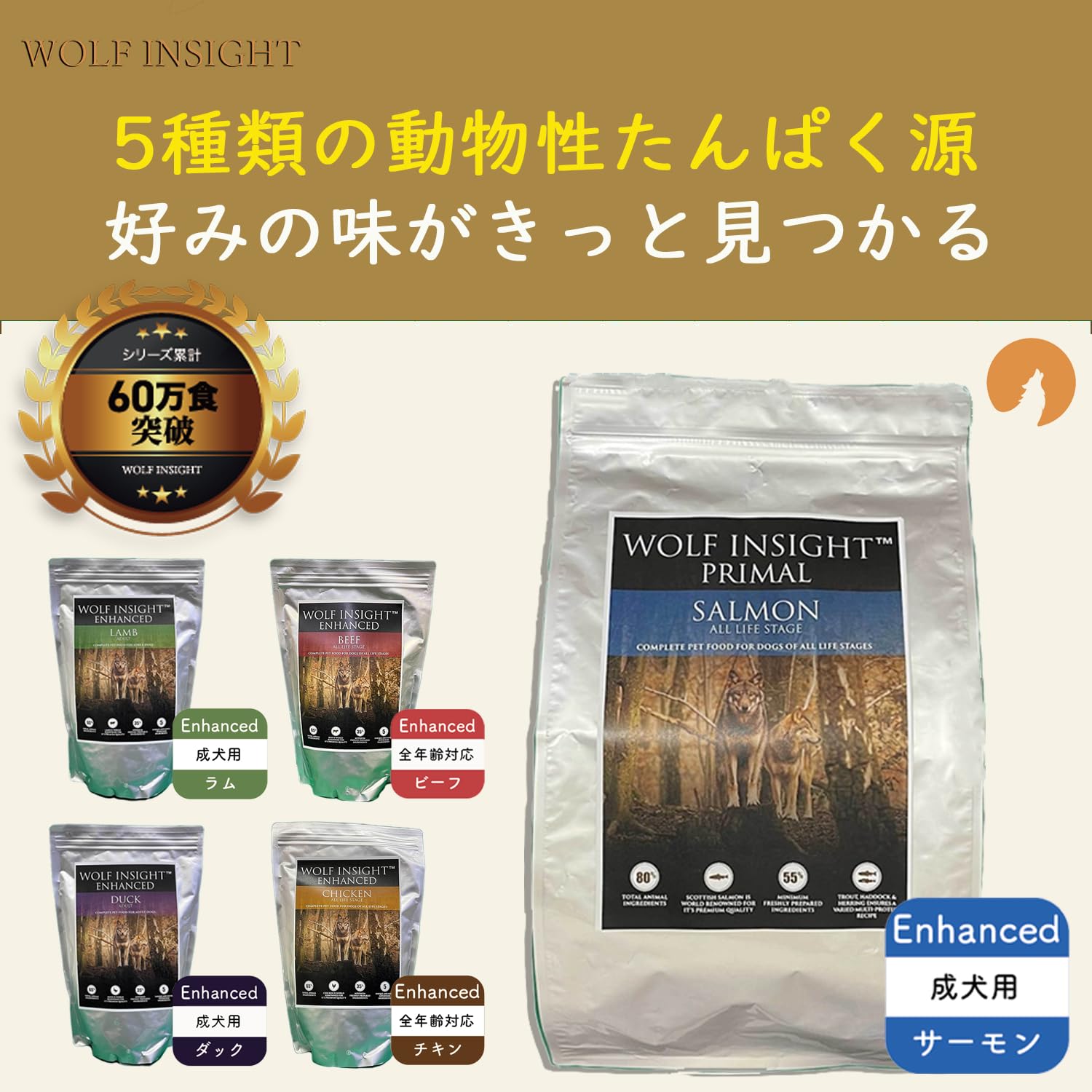 Amazon.co.jp: 【獣医師推奨】ウルフインサイト ドッグフード