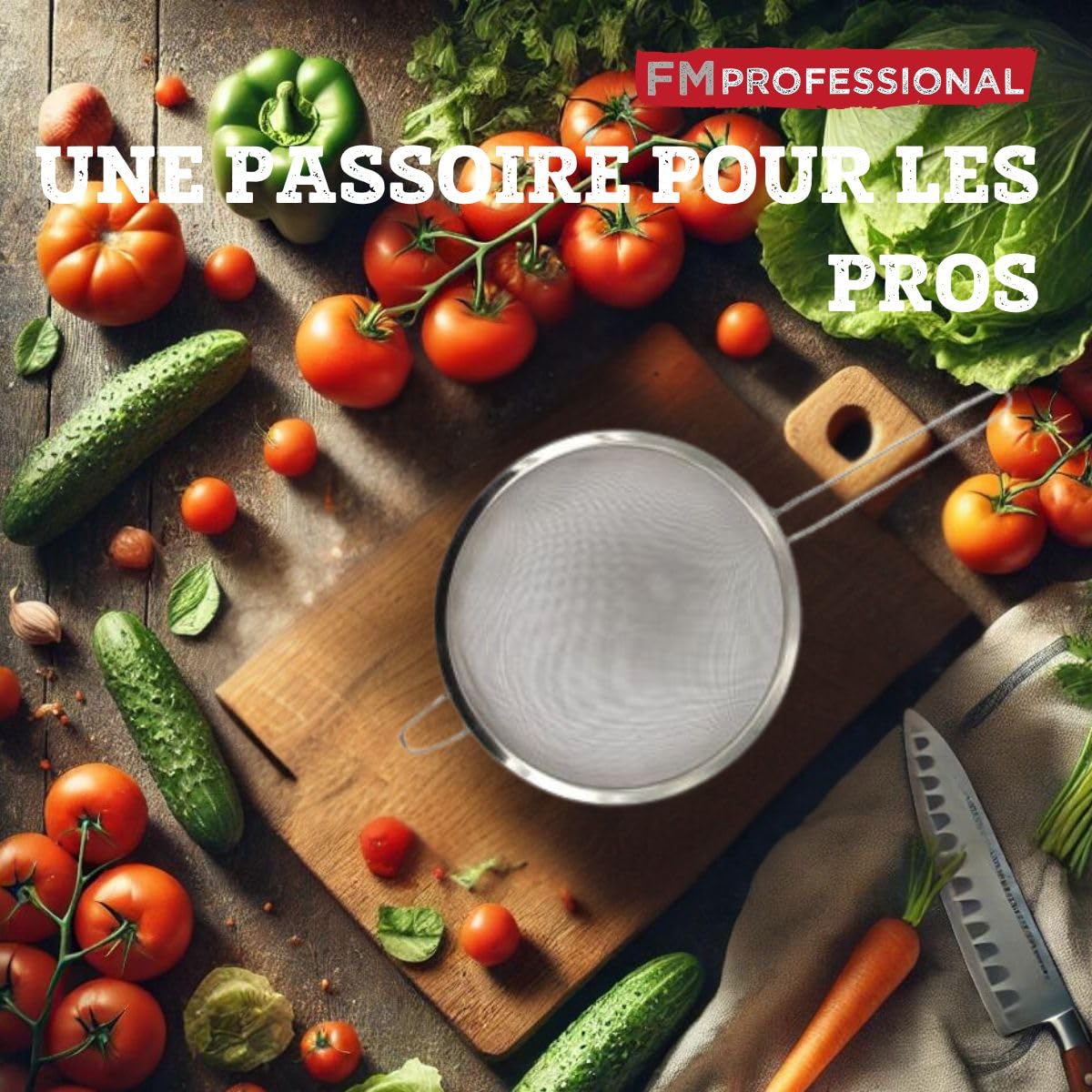Passoire inox 15 cm x 11 cm Tamis chinois Acier inoxydable Argent