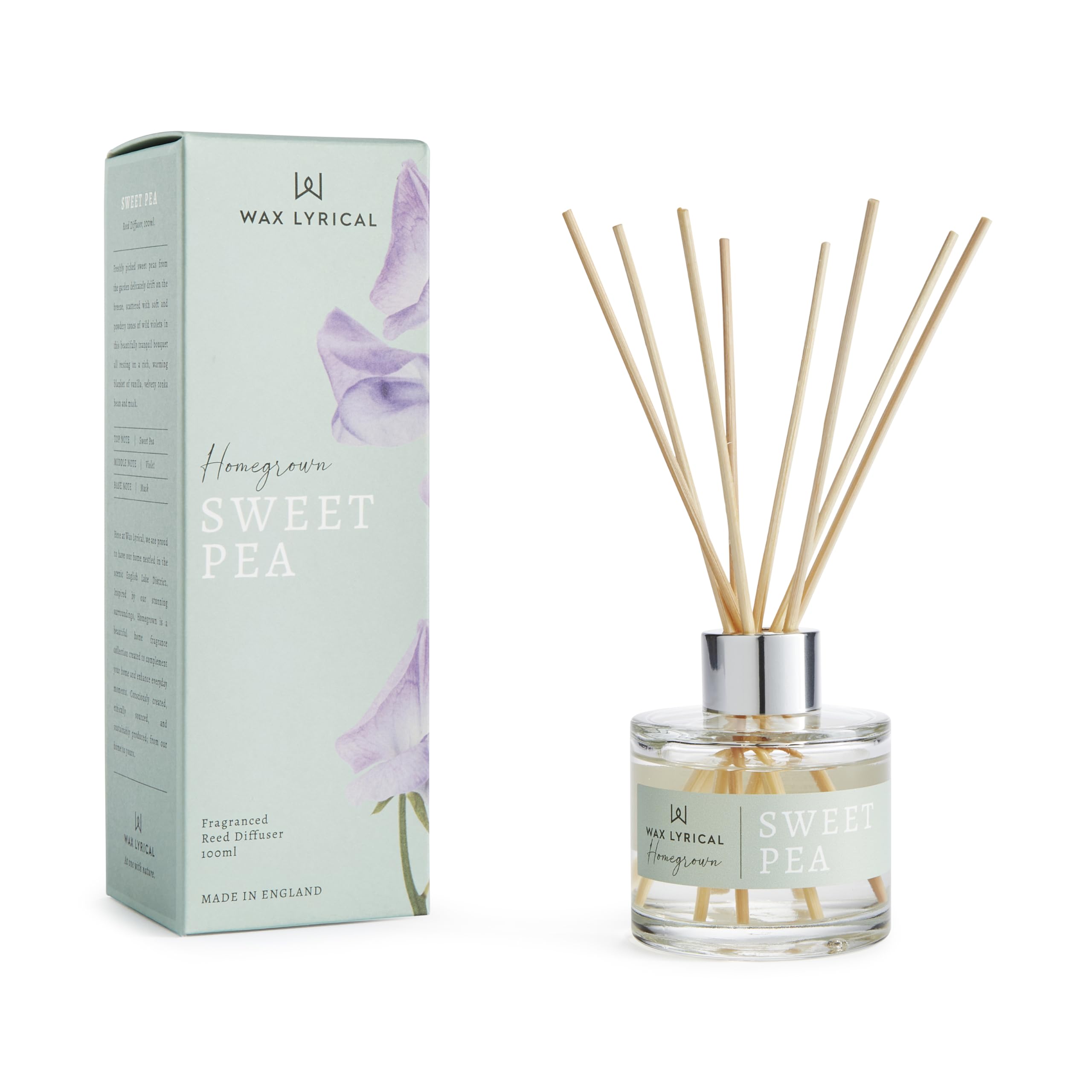 Wax Lyrical 100ml Sweet Pea Reed Diffuser
