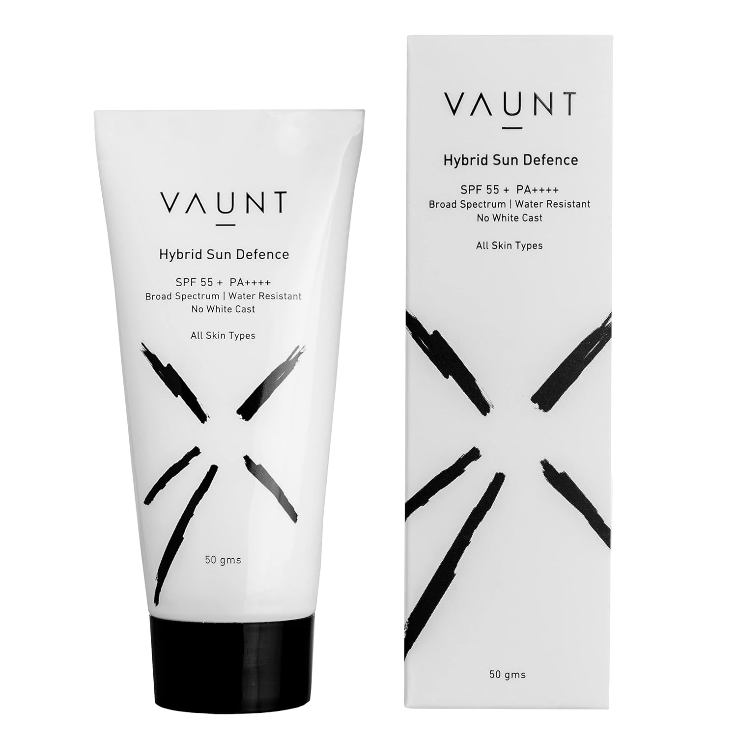VAUNT Sunscreen SPF 55+ PA++++ Broad Spectrum For Women & Men All Skin Type (Oily, Dry