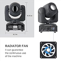 Vista 6 de ZKYMZL Luz de cabeza móvil LED Spot 8 Color Gobos Light 25W DMX con Show KTV Disco DJ Party para iluminación de escenario