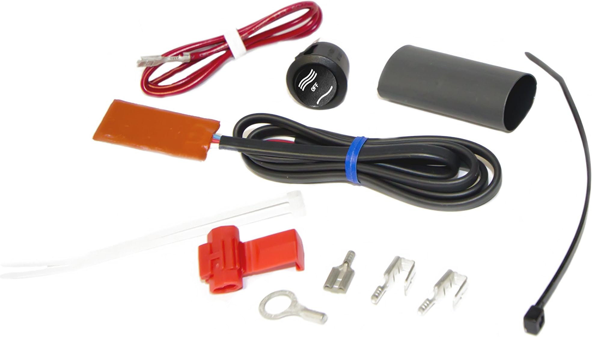 210008 ATV Thumb Warmer Kit with Round Rocker Switch, Black