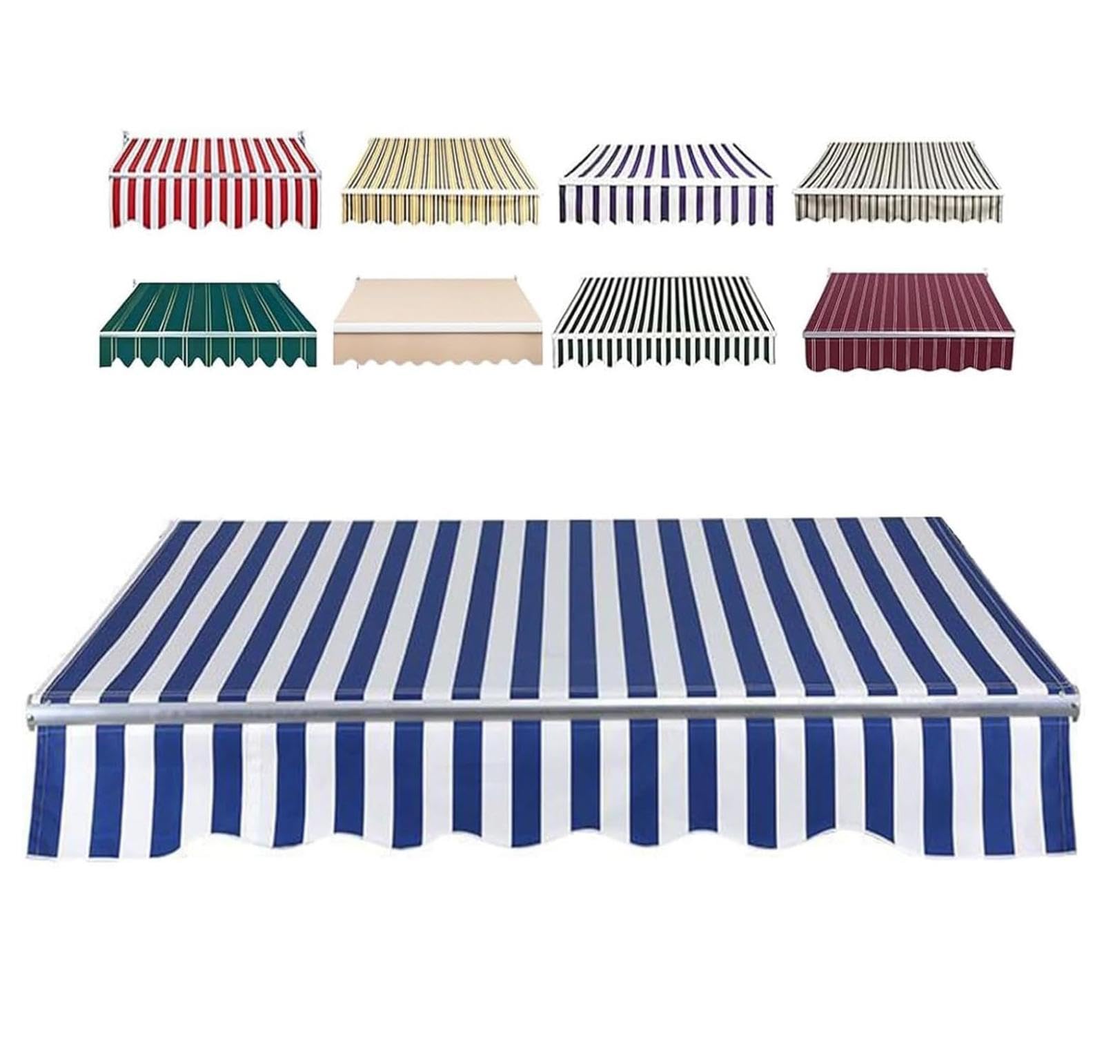 Auvent rétractable toile de rechange 4.5m abri protection solaire extérieur anti UV