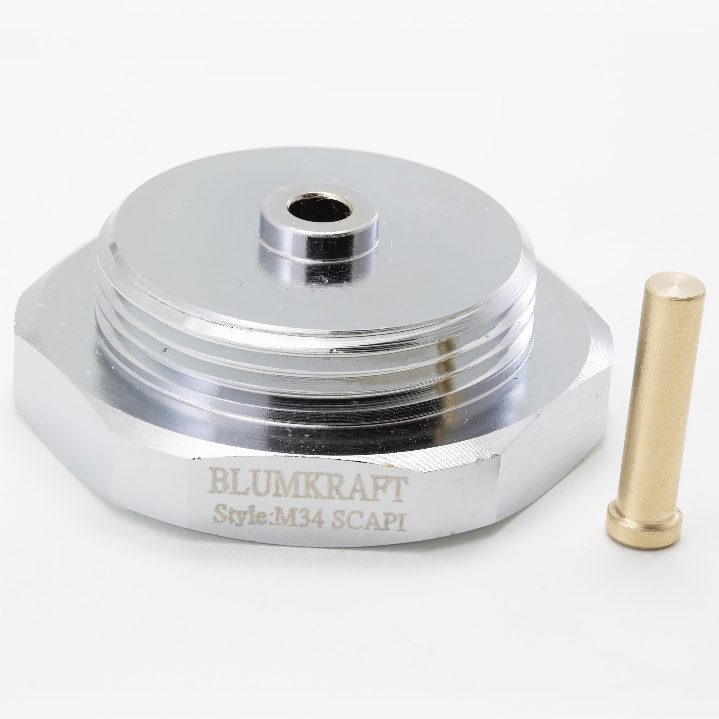 Blumkraft Men's Silver Radiator Adapter Compatible With M34 X1.5 Scapi (Prototype) To M30 X 1.5 For Thermostat/Thermostatic Head M30x1.5