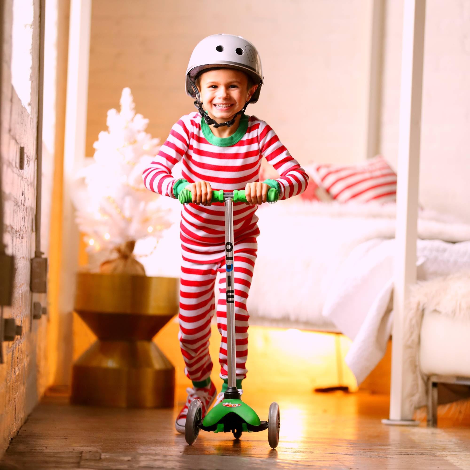 Micro® Mini Classic LED | Patinete Infantil 3 Ruedas | Ruedas con Luces sin Pilas | Rodamientos ABEC9 | Plataforma Reforzada | Manillar Desmontable | Niños y Niñas | 2-5 Años