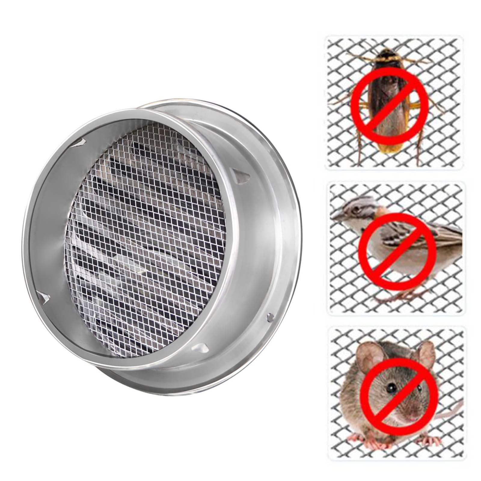 Rejilla De Ventilación Redonda De Acero Inoxidable, Tapa De Ventilación Con Malla Antis-insectos, Antis-bloqueo, Ventilación Fuerte, Rejilla Para Sistemas De Ventilación Para Oficina Cocina ( Color :