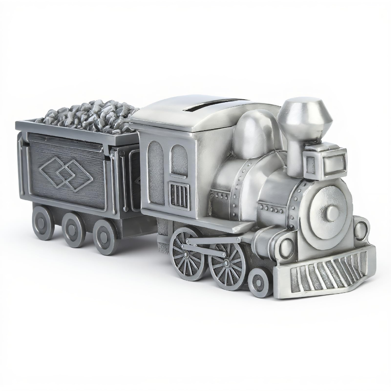 Tirelire train vintage pour une décoration de bureau originale et chic