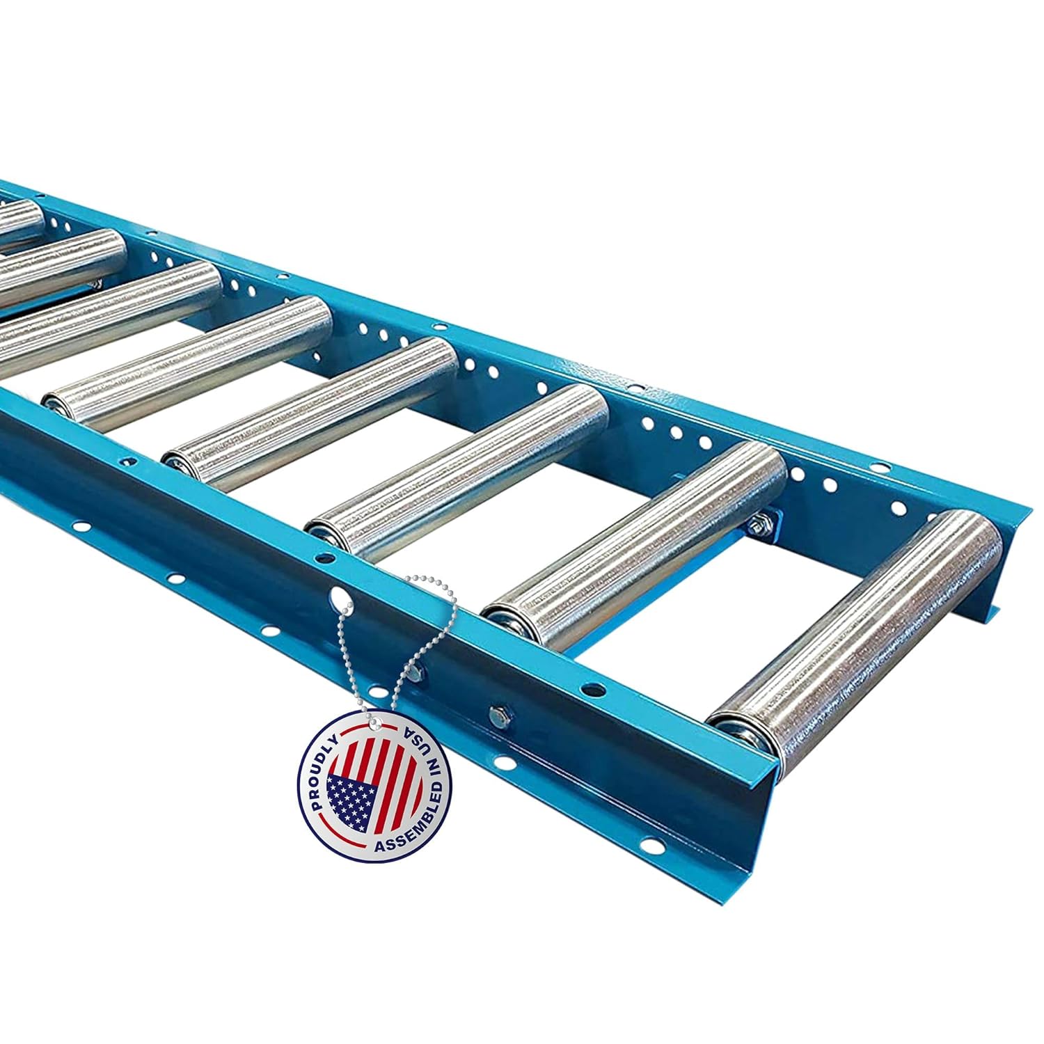 Light-Duty Gravity Conveyor with 24" Wide Steel Rollers