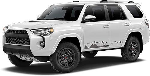 Miniatura 2 de Adhesivo adhesivo de vinilo para puertas compatible con Toyota 4runner n280 2009  2020 gris