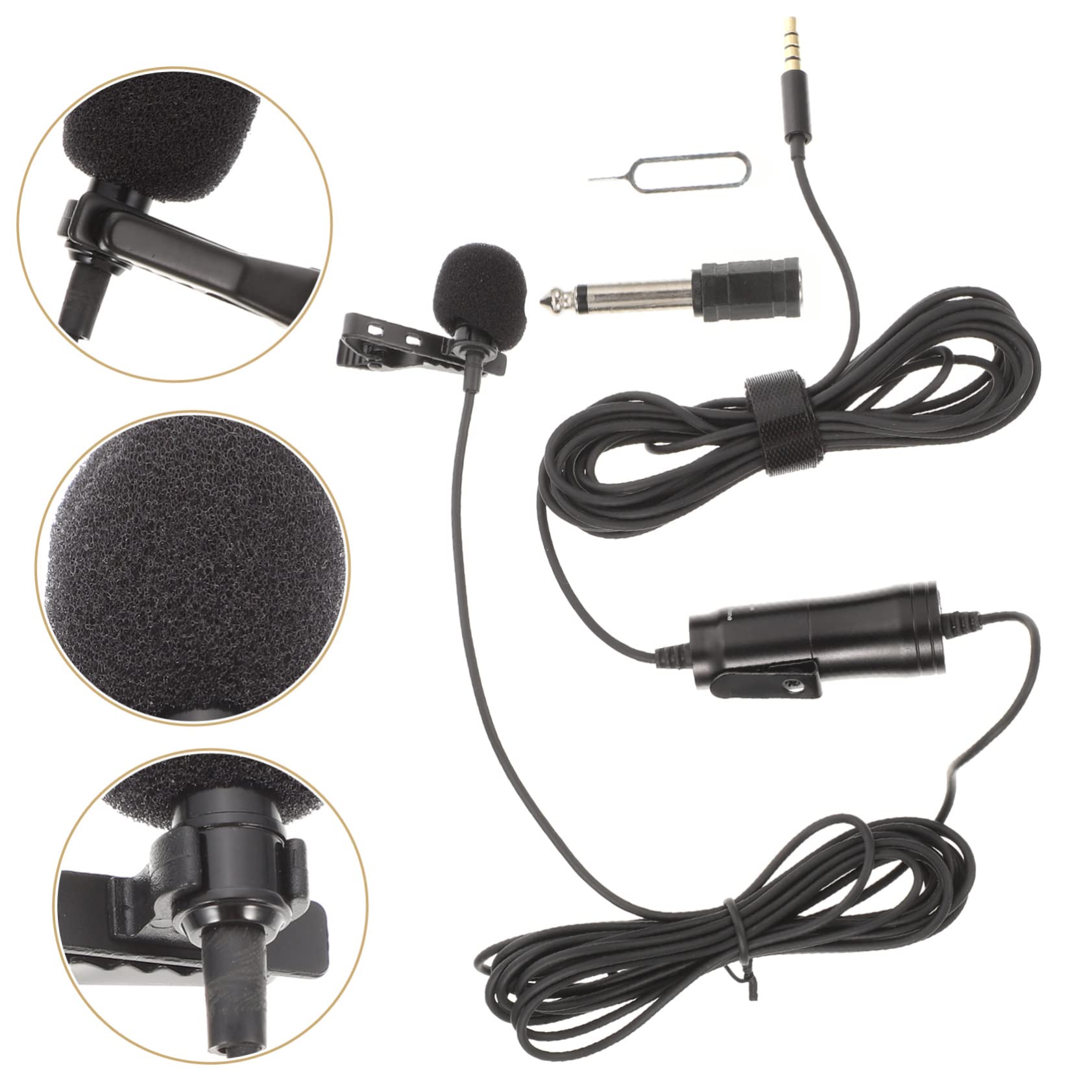 3 zestawy mikrofon krawatowy wywiad nagrywanie mikrofon wykład mikrofon wysoka czułość mikrofon klapa mikrofon smartfon mikrofon Lav Mic Living Performance mikrofon
