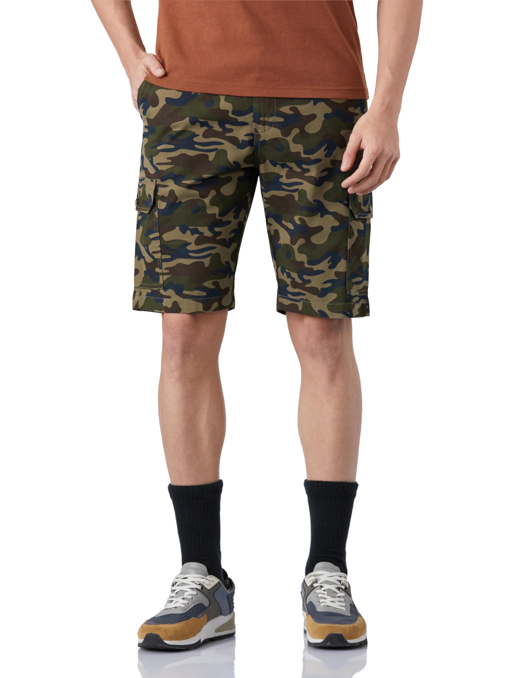 Amazon Brand - Symbol Men's Cotton Cargo Regular Fit Shorts | Casual Chinos-image-6