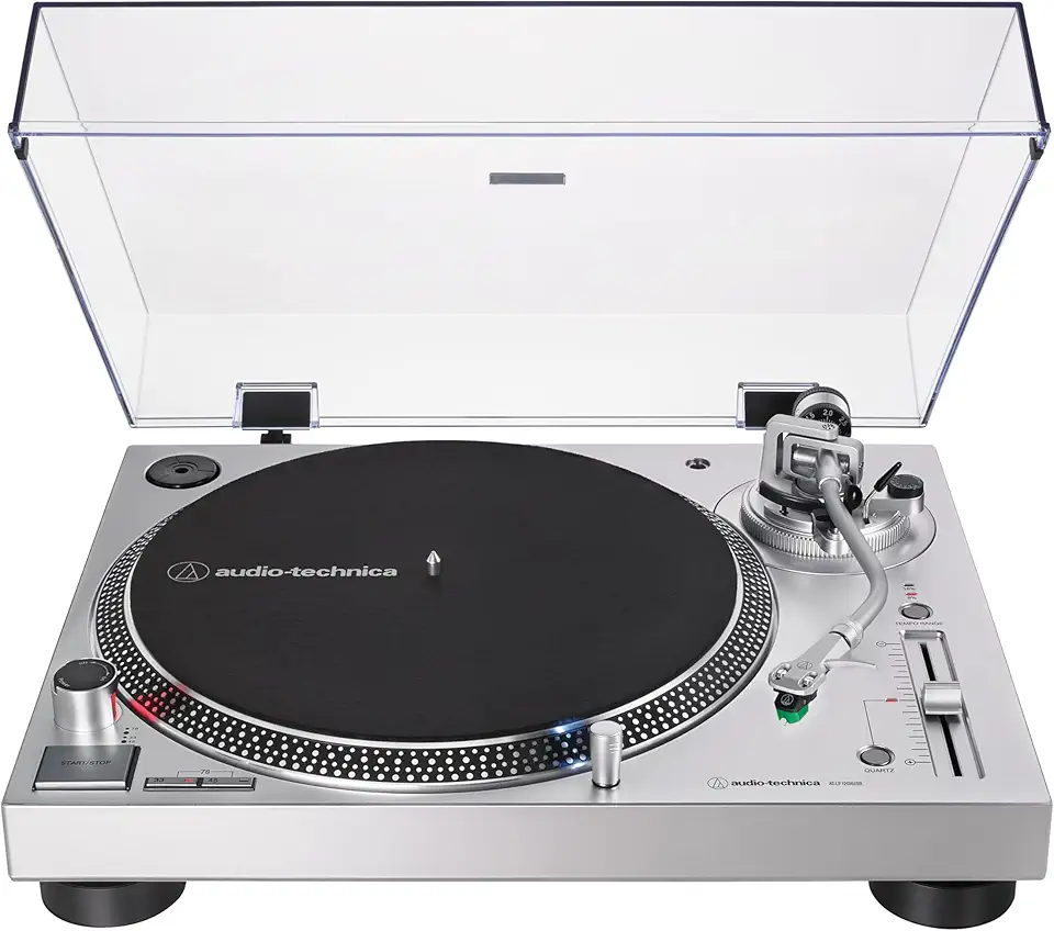 Toca-Discos, Audio-Technica, ATLP120XUSBSV, Analogico e Digital (USB), Prata, Bivolt 120/240V