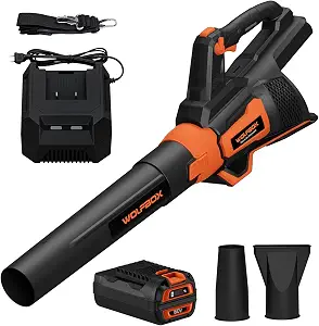 WOLFBOX MT700 60V Cordless Leaf Blower, 700 CFM & 160 MPH, Large Yard