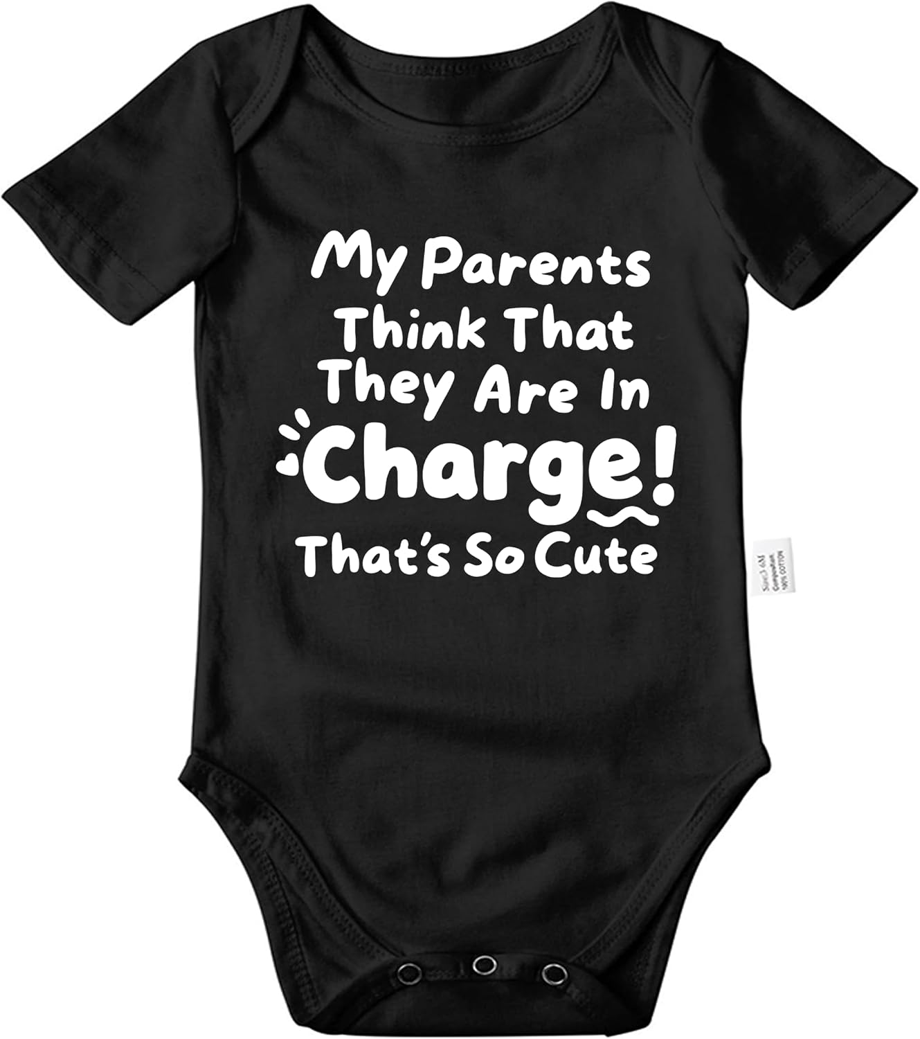 My Parents Think That They are in Charge That's So Cute Bodysuit, Funny Baby Pride Outfit, Infant Fashion Clothing