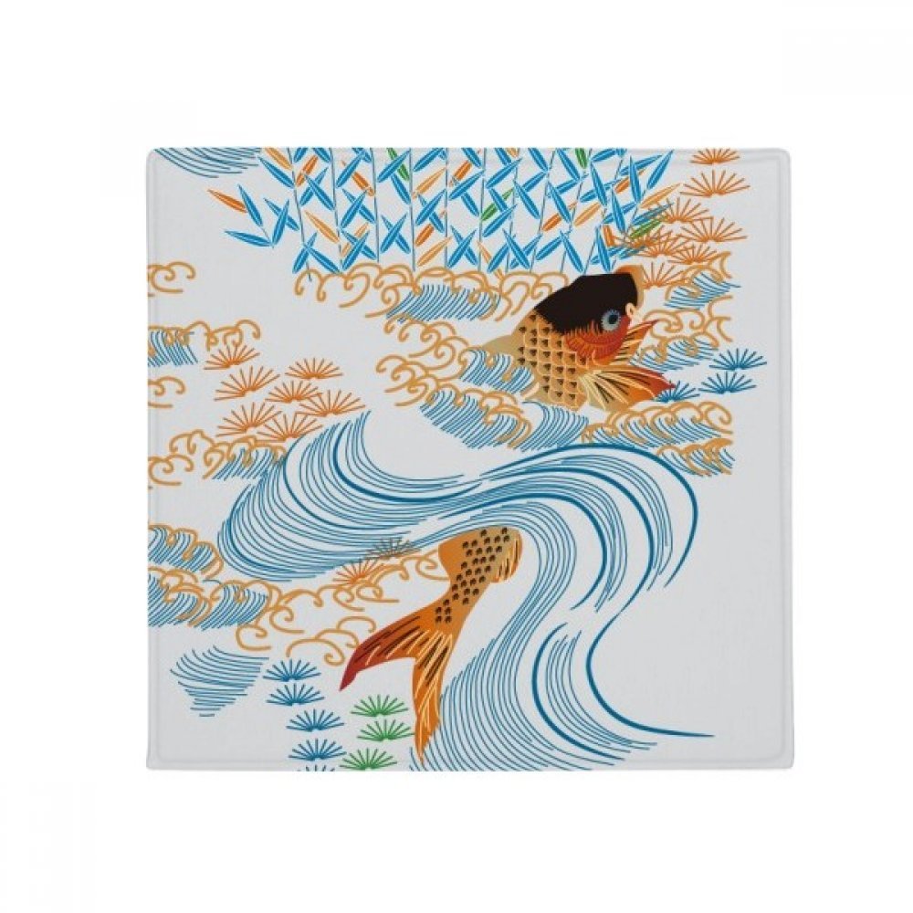 Pet mat tapis de salon et cuisine au design traditionnel de poisson asiatique