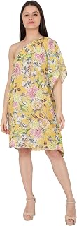 NUEVOSDAMAS Women Georgette Floral Printed V-Neck Kaftan(Multi) Price In India
