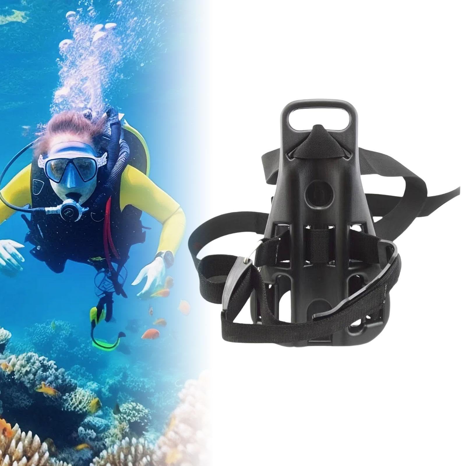 Homyl Tauchflaschenrucksack, Tragbare Tauchhalterung für Tauch Und Schwimmzubehör