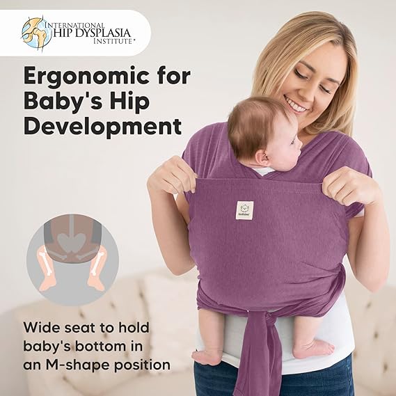 KeaBabies Baby Wraps Carrier, D-Lite Baby Wrap & Baby Wrap Carrier - Easy-Wearing - All in 1 Original Breathable Baby Sling - Adjustable Baby Sling Carrier, Lightweight,Hands Free Baby Carrier Sling