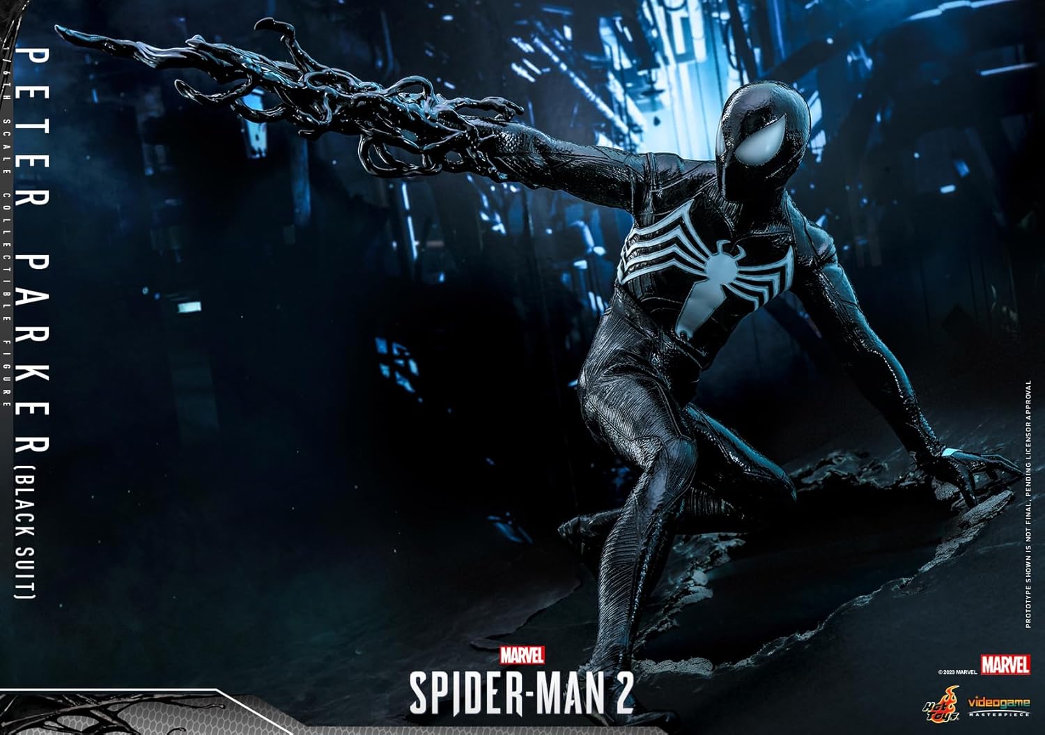Video Game Masterpiece Marvel's Spider-Man 2 Peter Parker/Spider-Man (Black Suit) 1/6 Scale Figure