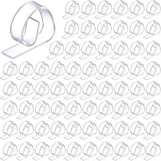 Eccliy 150 Pieces Transparent Clear Tablecloth Clips Plastic Table Cloth Clips Windproof Table Cover Holder Clamps Tablecloth Cloth Holder for Christmas Wedding Party Indoor Outdoor Camping Picnic