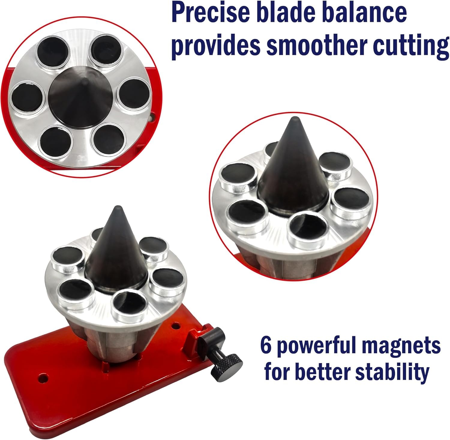 Equilibrador de Cuchillas para Cortacésped, Equilibrador de Cuchillas de Precisión 339075B 42-047, Montado en la Pared, Equilibra los Cuchillos Después de Afilar