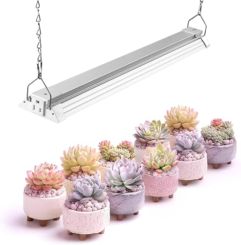 Miniatura 17 de Barrina Luces de cultivo para inicio de semillas, alto PPFD, espectro completo, enlazables, luces de cultivo colgantes para plantas