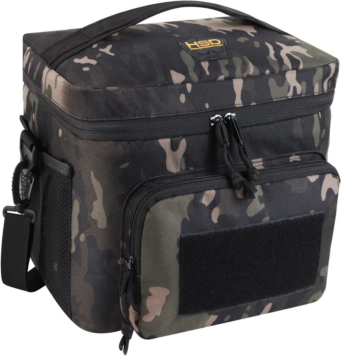 HighSpeedDaddy Large Tactical Lunch Box for Men (15 L) Insulated & Water-Resistant Men's Lunch Bag for Work - Fits 4 Meal Containers (11” x 9” x 8”)