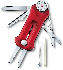 Canivete Victorinox GolfTool, Vermelho Translúcido, 10 funções