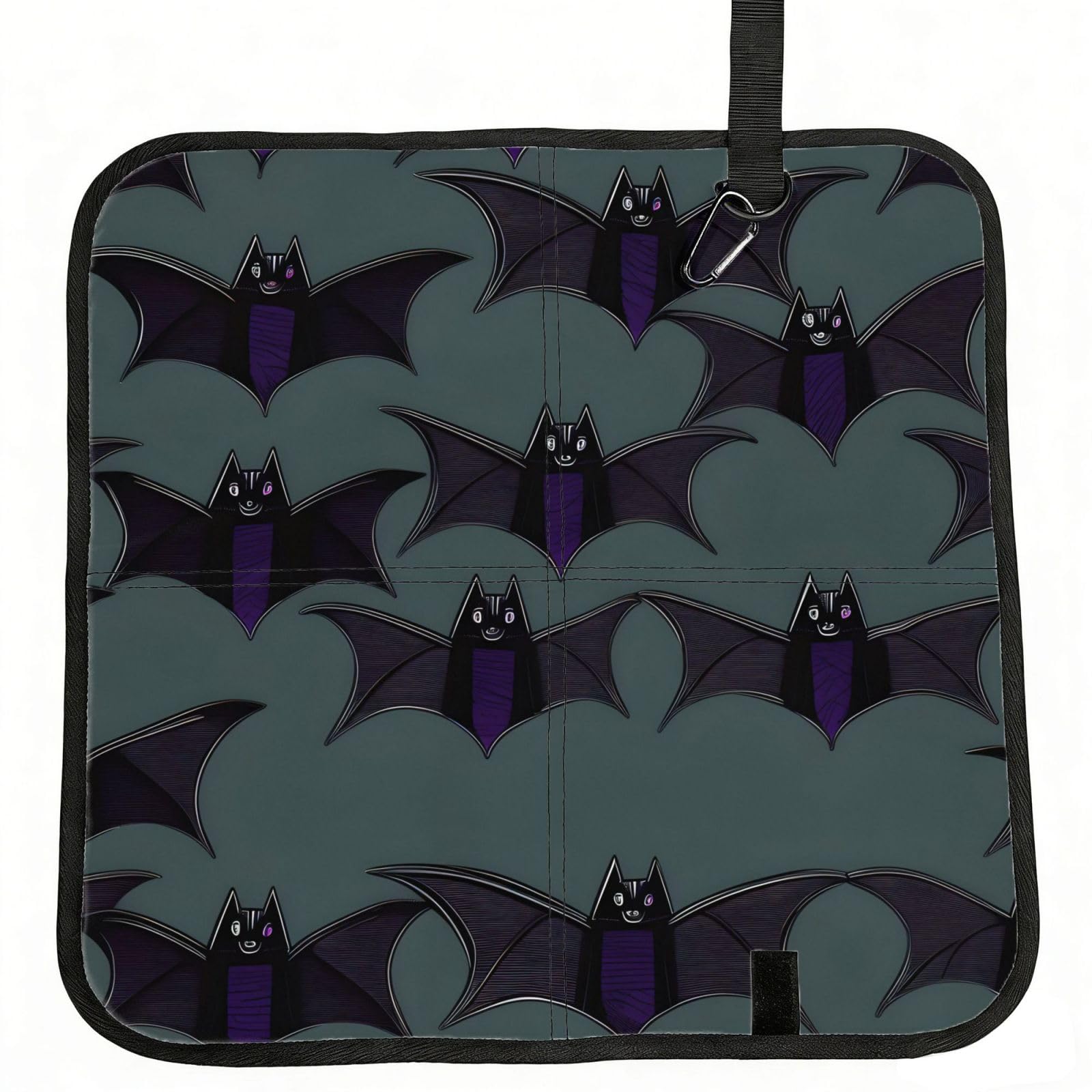 AYYQWE Bat Pattern Print Foldable Seat Cushion Portable Chair Pad Office Commuting Picnic Camping Outdoor