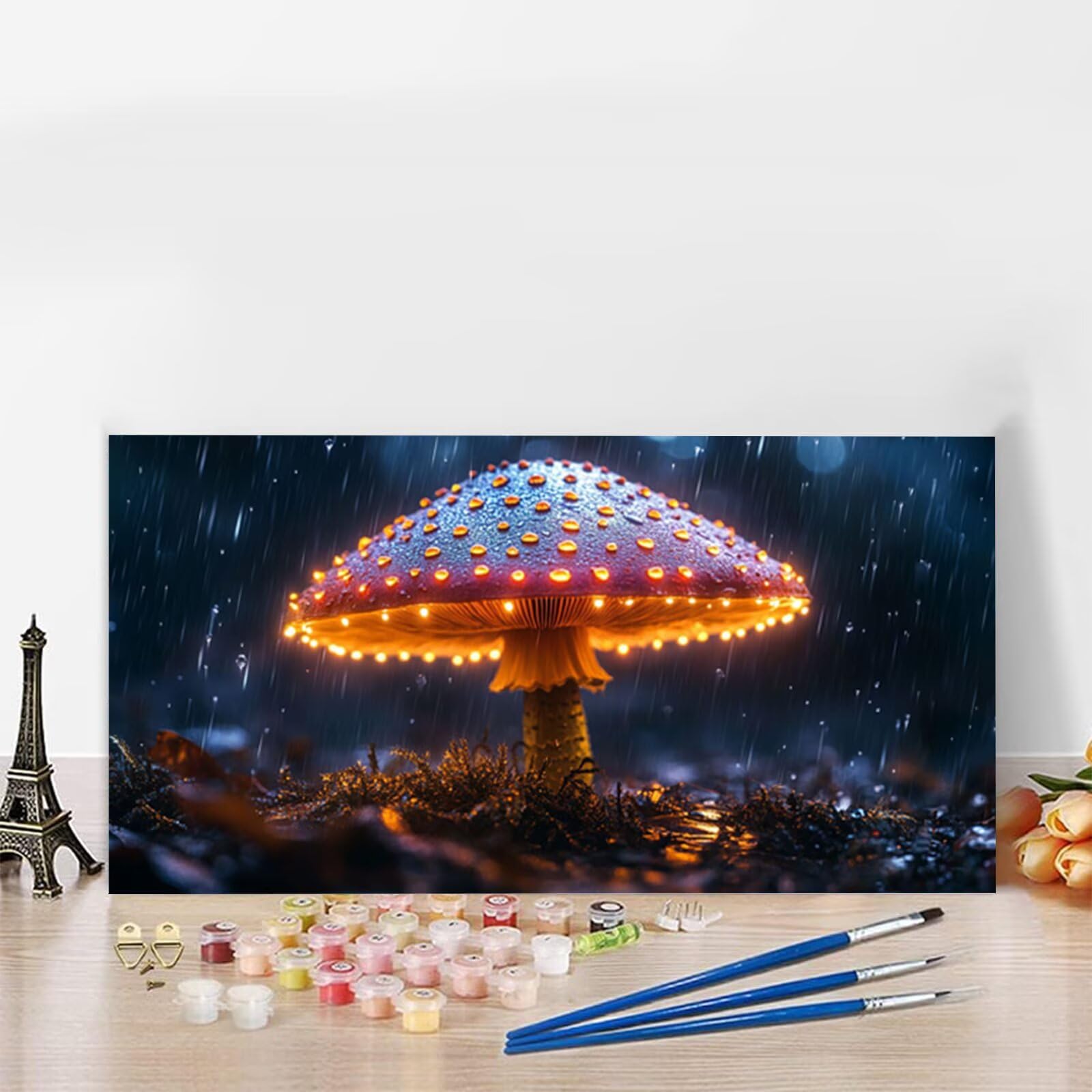 Malowanie numerami dla dorosłych Pora deszczowa, zestawy do malowania według numerów 60x120 cm zestaw aktywności ręcznej pełny numer artystyczny kreatywny DIY malowanie dla dorosłych według numerów