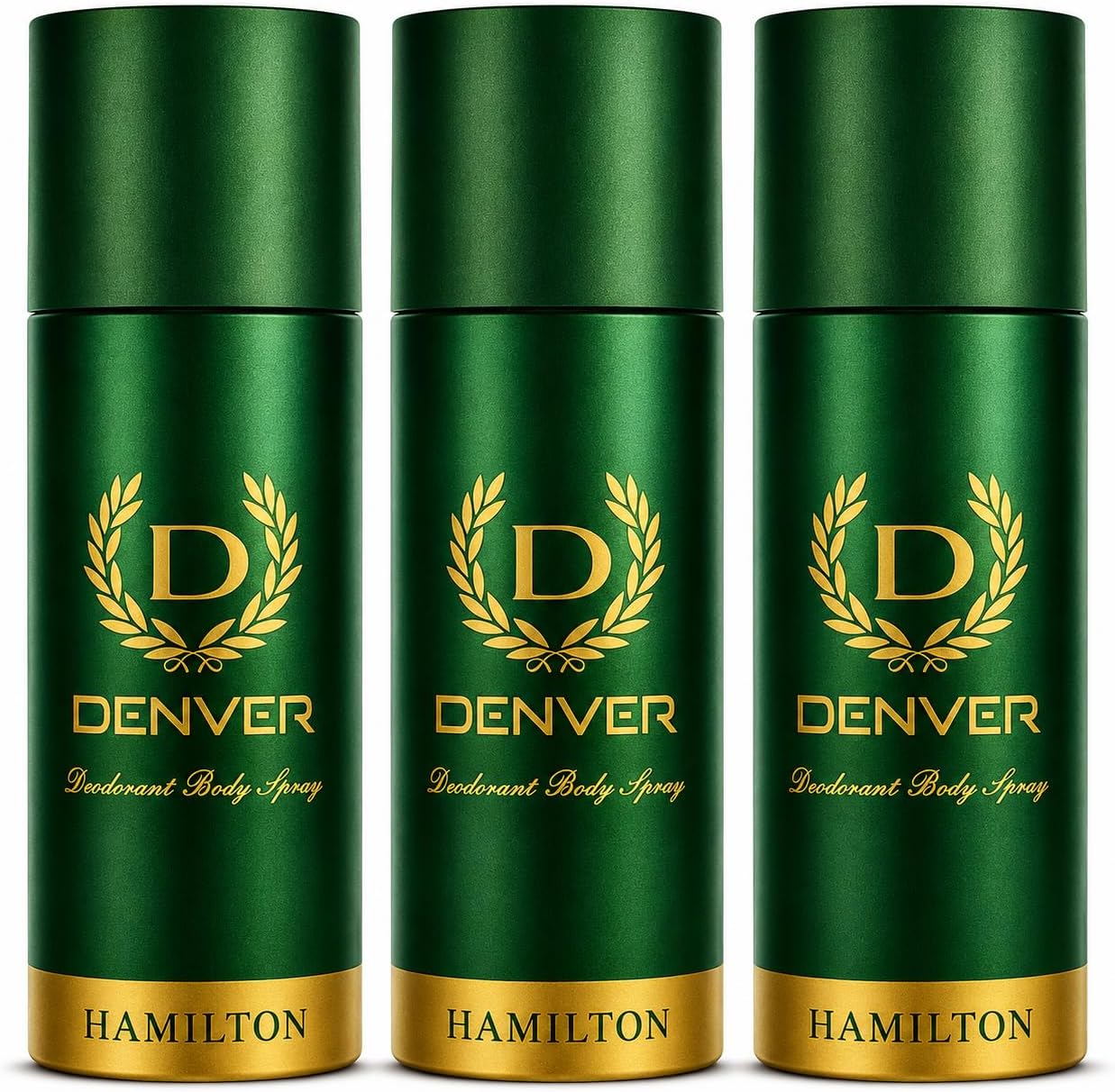 Denver Hamilton Deo Body Spray (Green, body spray) - Pack of 3