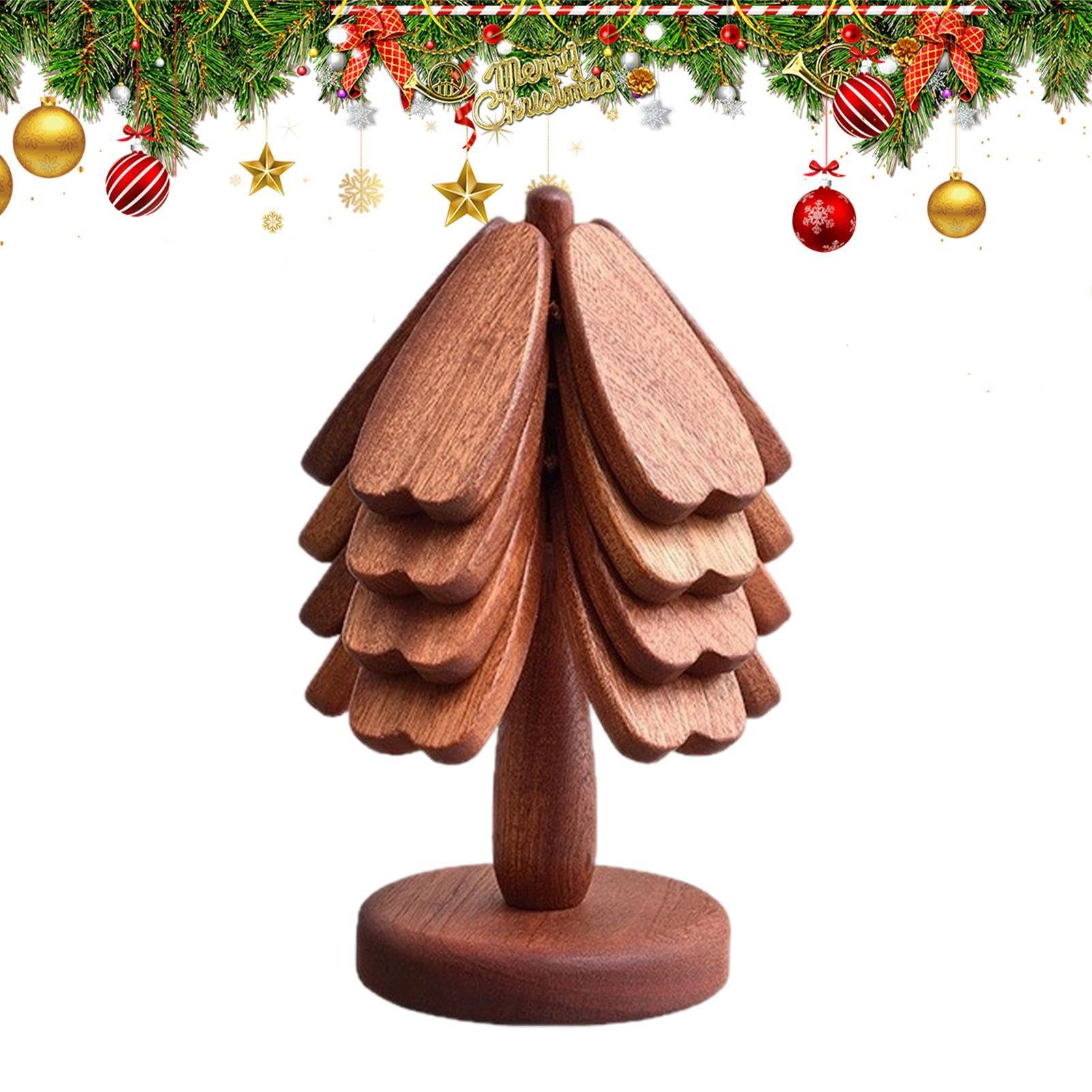 Dessous De Plat Sapin De Noël Dessous de Plat Chaud Pliable en Bois