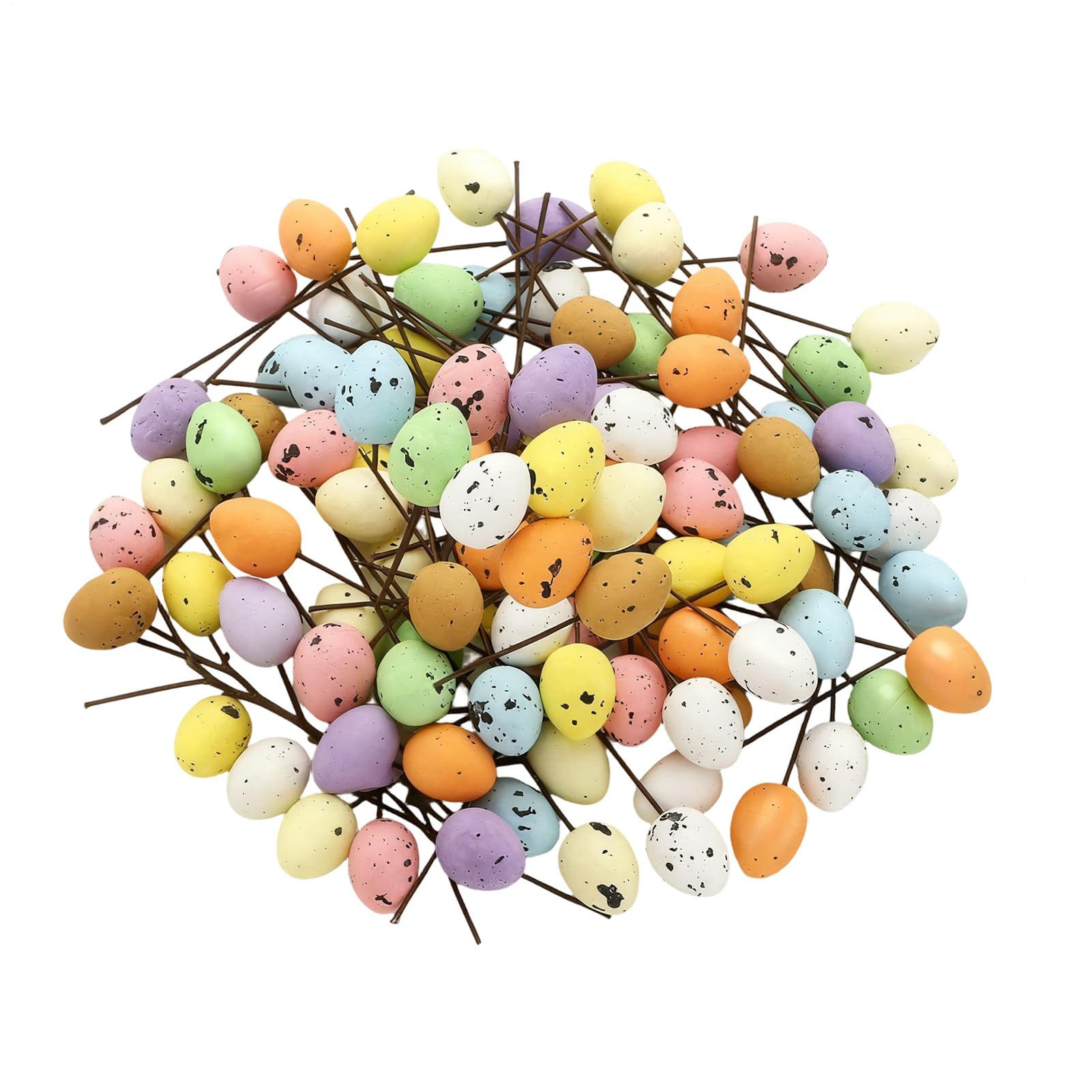 Huevos de espuma moteados de 1,4x1,8 cm: Pack de 100 unidades para hogar