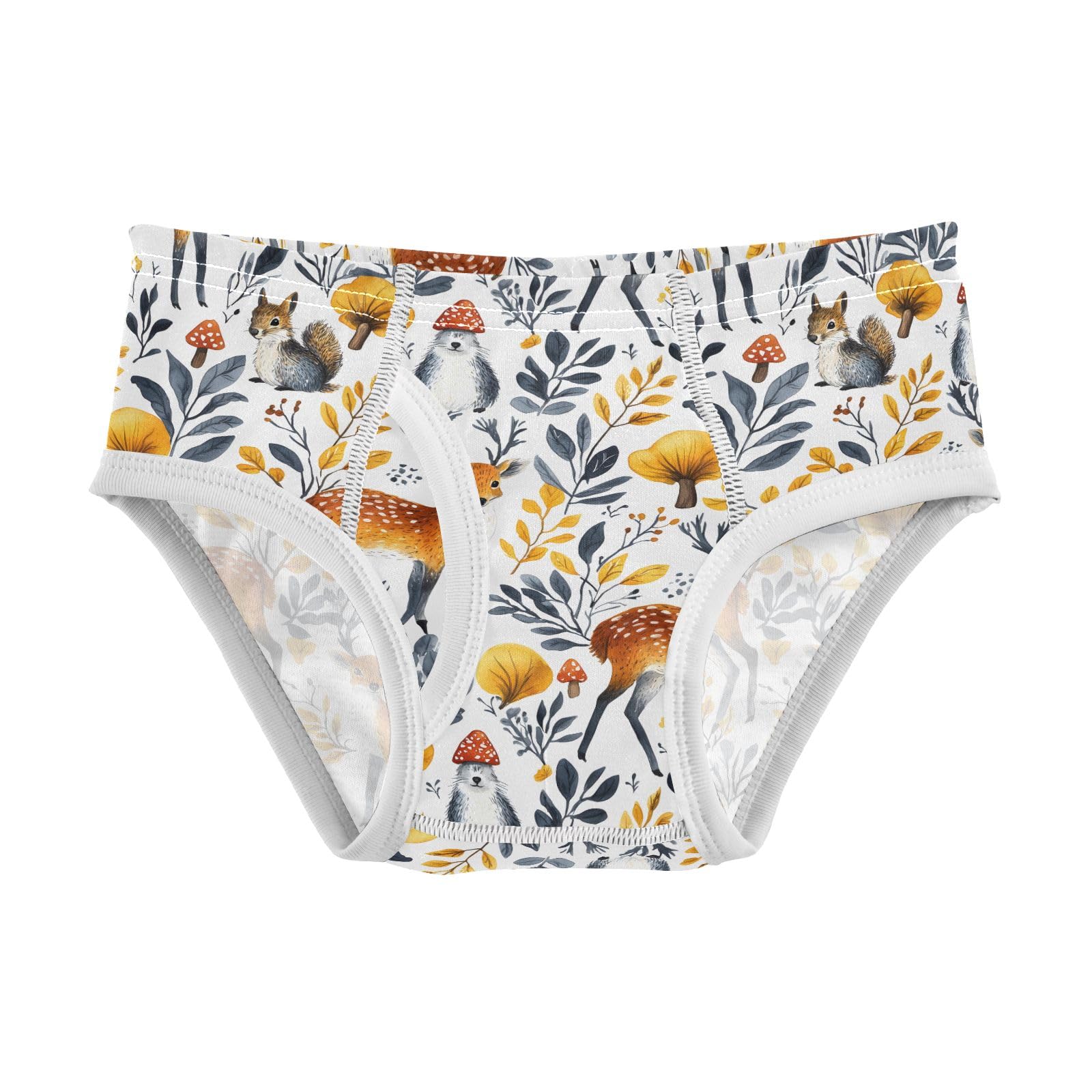 Boys Exclusive Briefs Toddler Underwear 95 Combed Cotton Boxerbriefs 2T Forest Animal Foliage